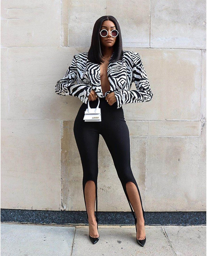 The Jolie High Slit Legging