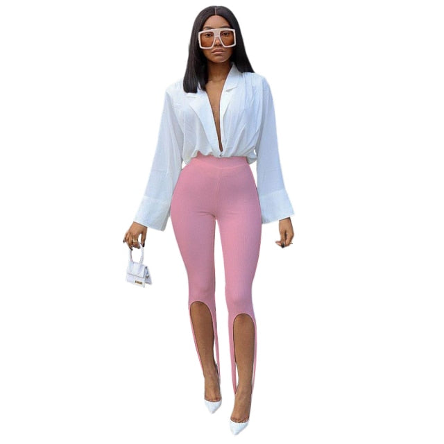 The Jolie High Slit Legging