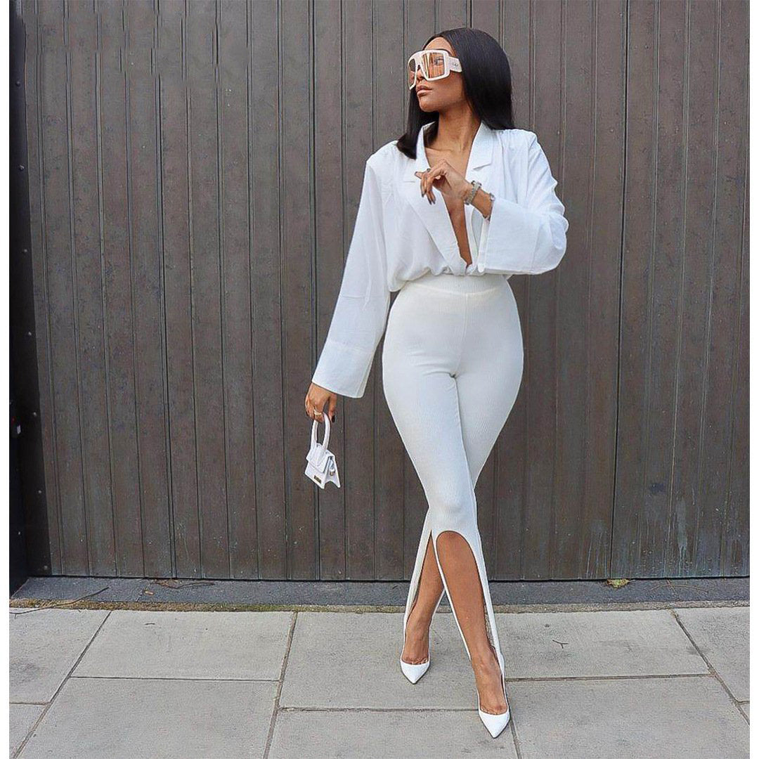 The Jolie High Slit Legging
